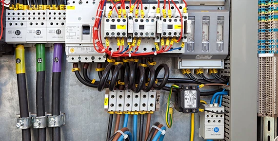 Electrical panel showcasing affordable services by contractor in Fairfax, VA.